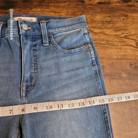 Madewell Jeans Sz 26 Jegging 10" High Rise Tummy Control Medium Light Wash AA618 - Picture 9 of 13